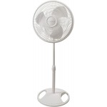 Oscillating Stand Fan,White 16 Inch