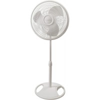Oscillating Stand Fan,White 16 Inch