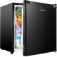 1.7 Cu.ft Mini Fridge with Freezer, Dorm Essentials, Adjustable Thermostat, Energy Saving, Low Noise, Single Door Compact Refrigerator for Dorm, Office, Bedroom, Black-FR17