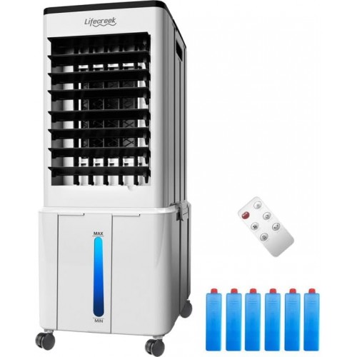 Portable Air Conditioner, 3-in-1 Evaporative Air Cooler with 3.2 Gal Water Tank, Windowless Portable AC Fan with 6 Ice Packs, Remote, 12H Timer, 3 Speeds, 4 Modes